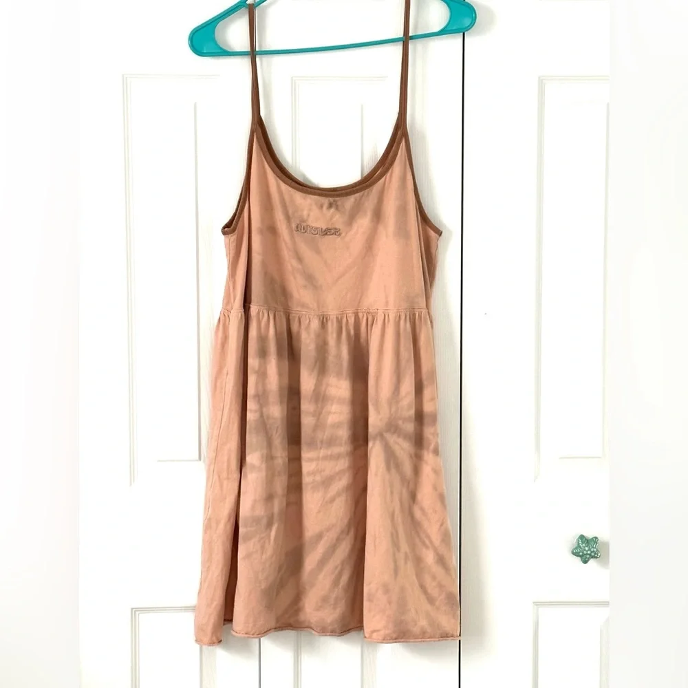 Quicksilver Cotton Tie Die Skater Dress SZ Lg - Picture 1 of 9
